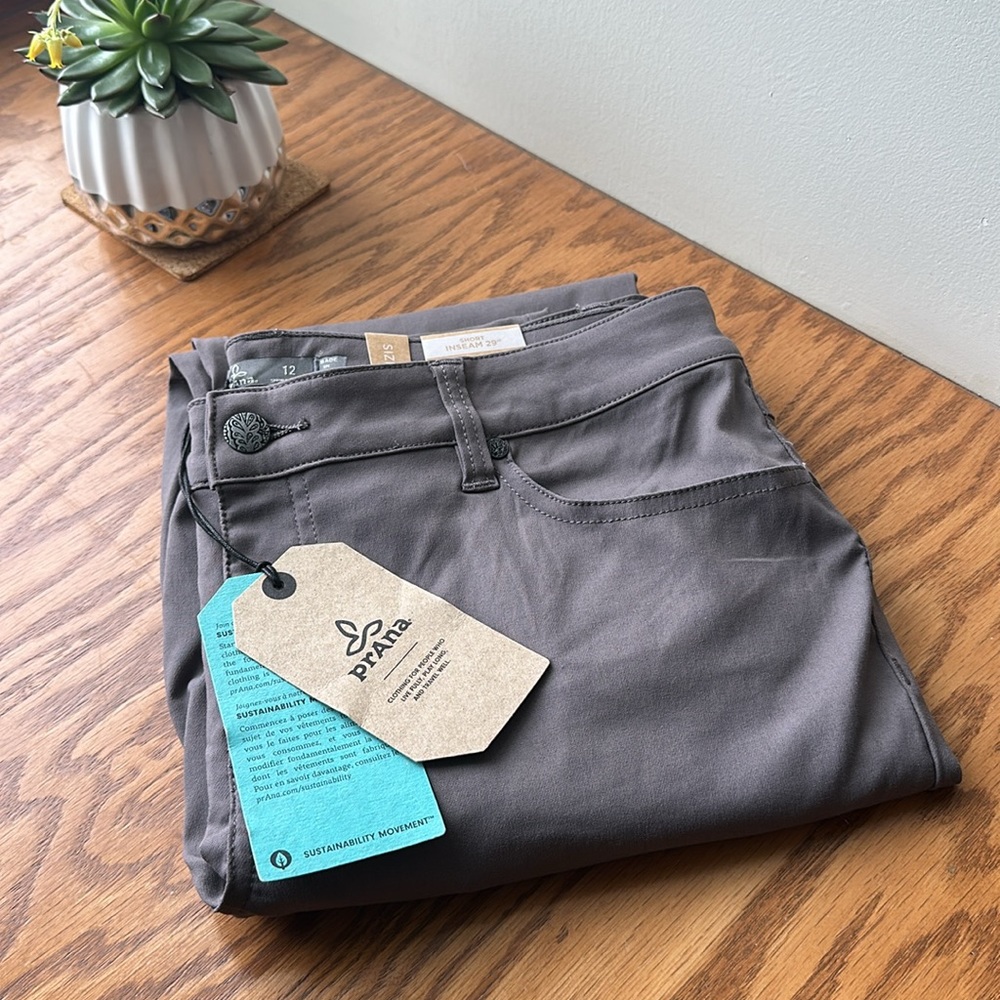 New Prana Briann Pant - Size 12 Short - Moonrock